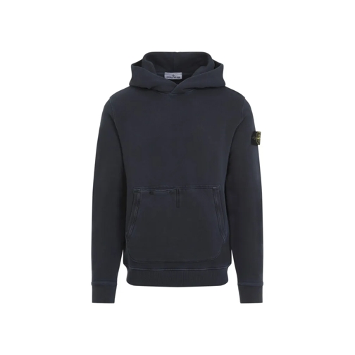 Stone Island Blue Sweatshirt Blue Felpa con cappuccio