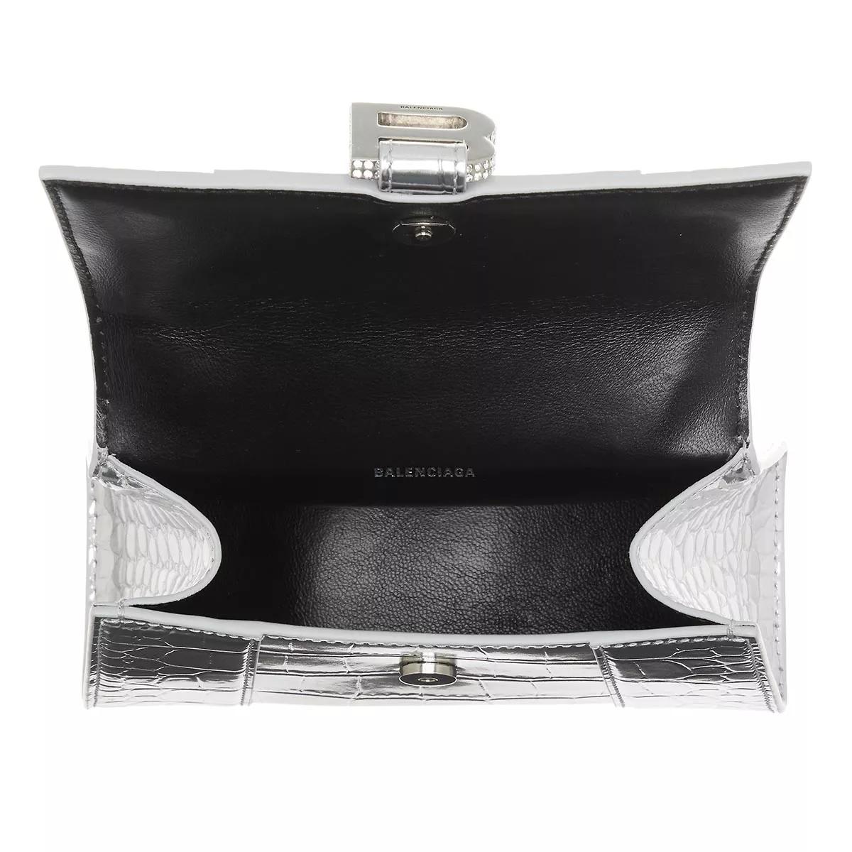 Thumbnail - Balenciaga Satchels - Hourglass Metallic Finish Crocodile Embossed - für Damen
