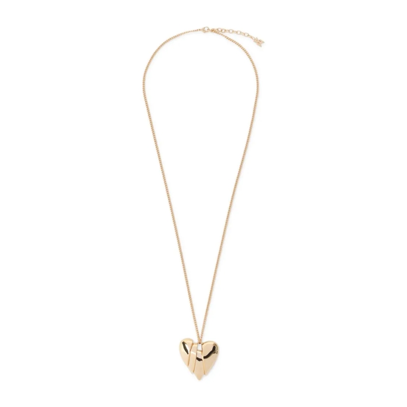 Amina Muaddi Mittellange Halskette Heartbreaker Necklace Gold