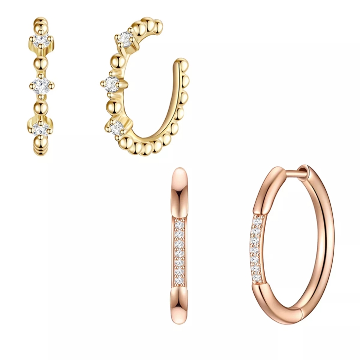 Glanzst cke M nchen Set hoop earrings ear cuffs sterling silver