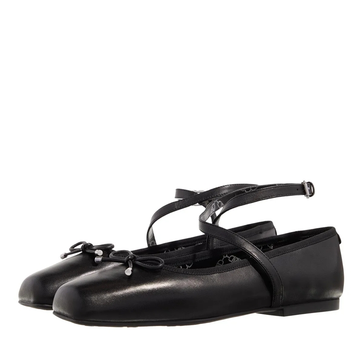 Michael kors black patent leather flats deals