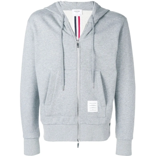 Thom Browne Hoodie Zip-Up Pullover White Felpa con cappuccio