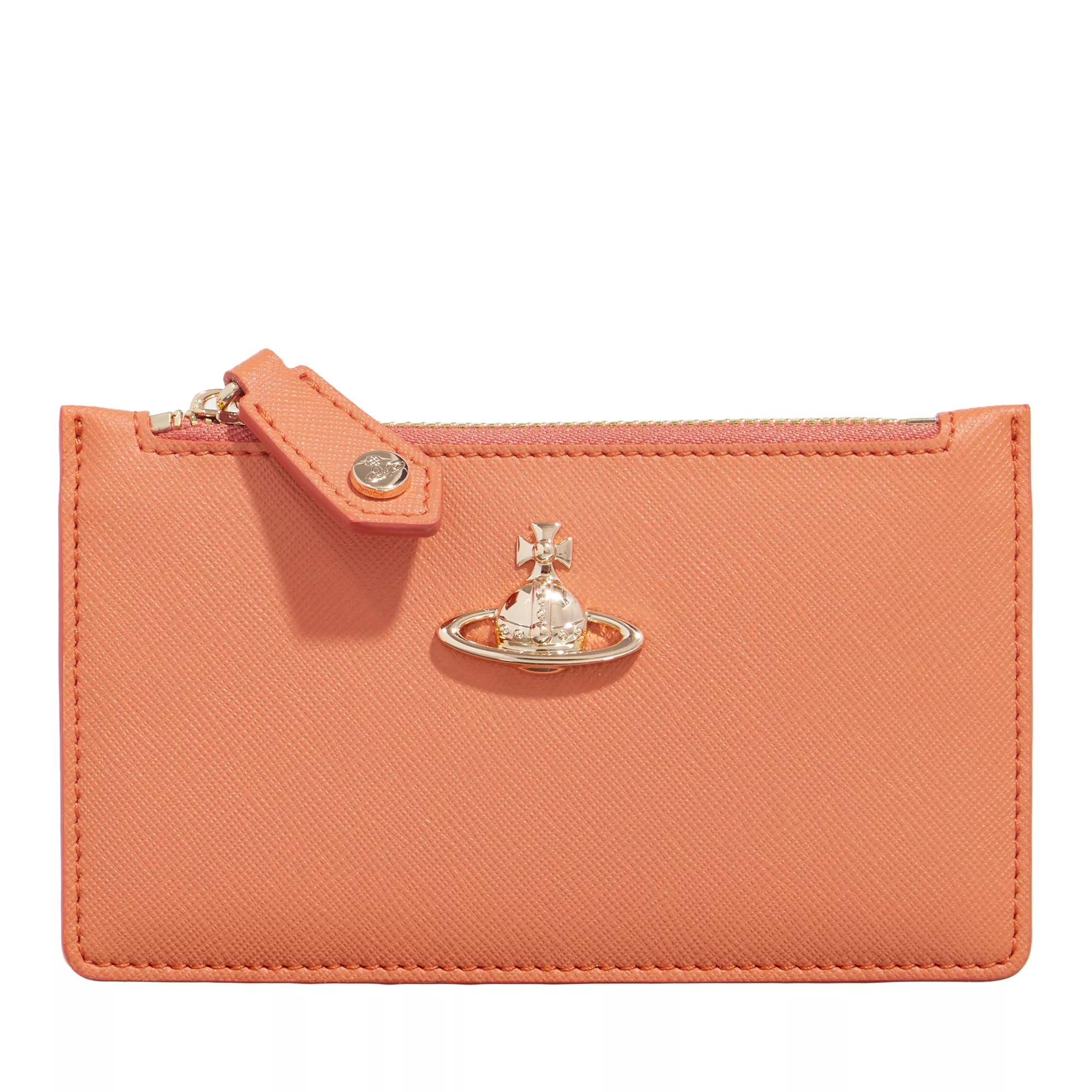 Vivienne Westwood Portemonnaie - Saffiano Slim Long C Holder - Gr. unisize - in Orange - für Damen