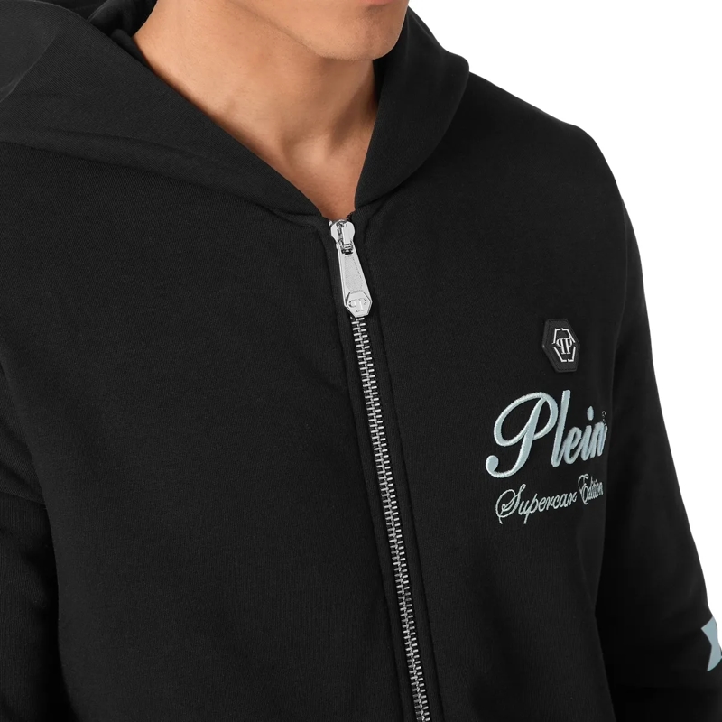 Philipp Plein Top Sweatjacke Mit Kapuze schwarz(Image 5)