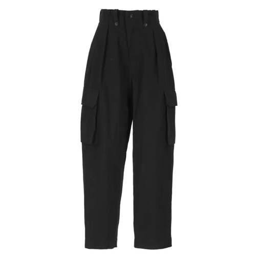 Y-3 Black Cotton Pants Black 