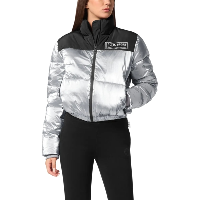 Plein Sport Daunenjacke Bomberjacke silber(Image 3)