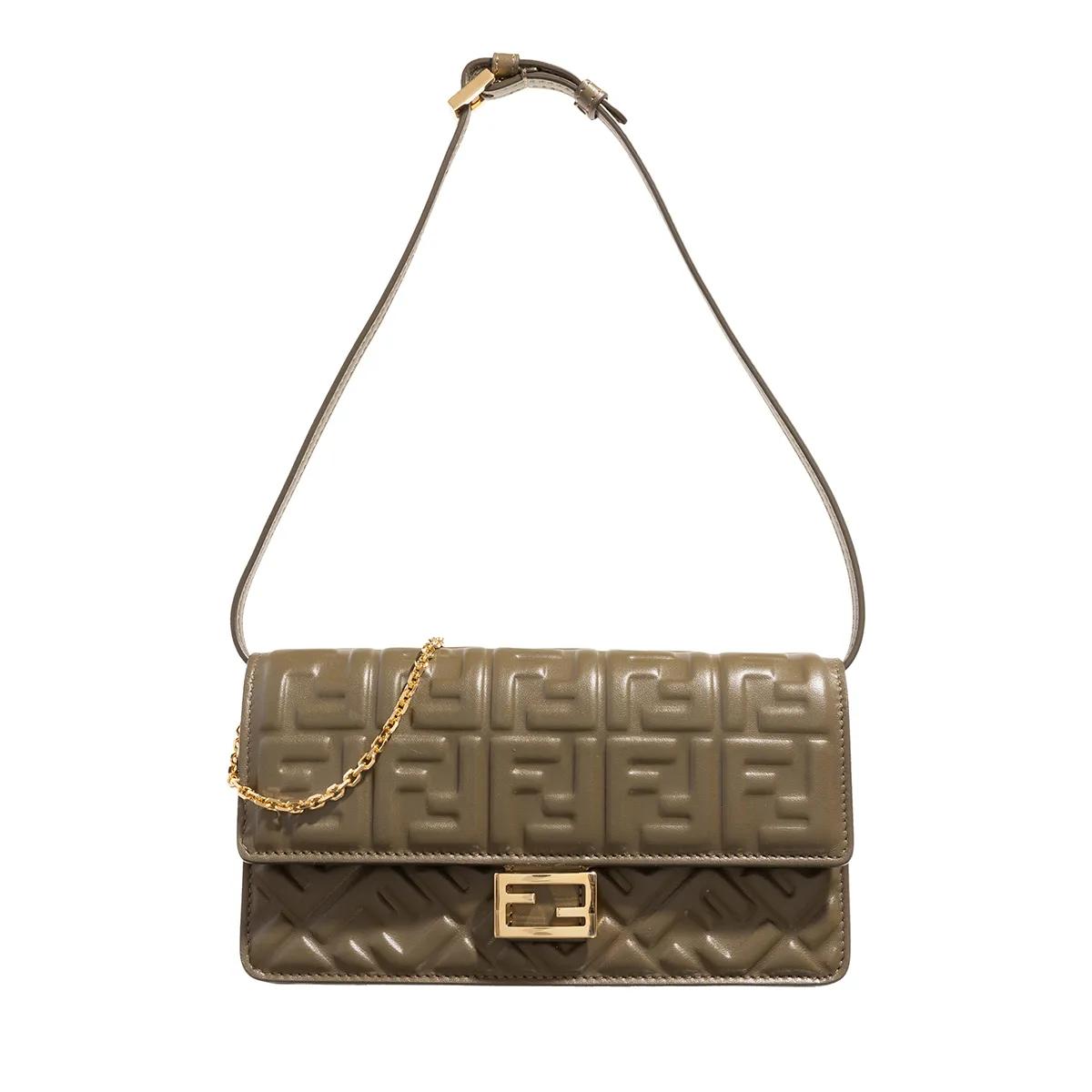 Fendi Crossbody Bags - Wallet On Chain Baguette - Gr. unisize - in Grün - für Damen