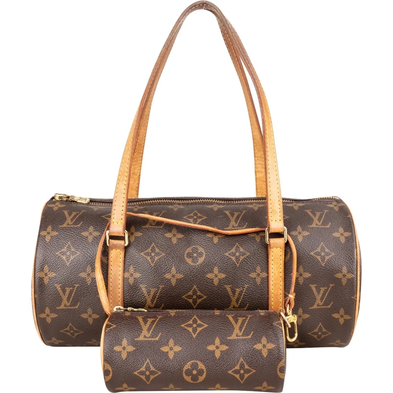 Louis Vuitton Tote Louis Vuitton Canvas Monogram Papillon Set Handbag braun