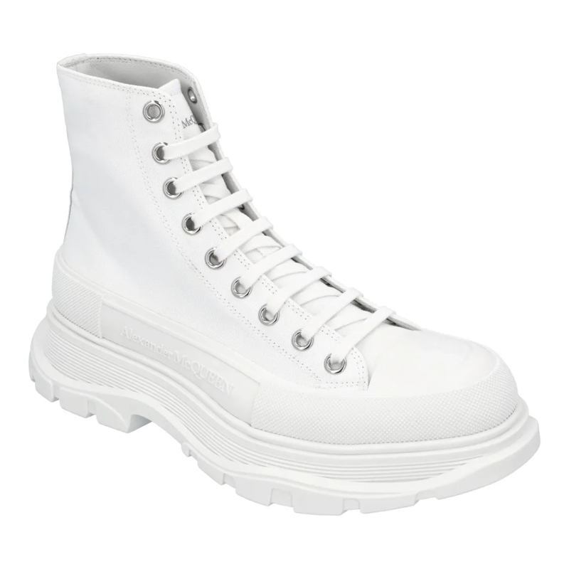Alexander McQueen Sneaker basse Tread Slick Boot In White White