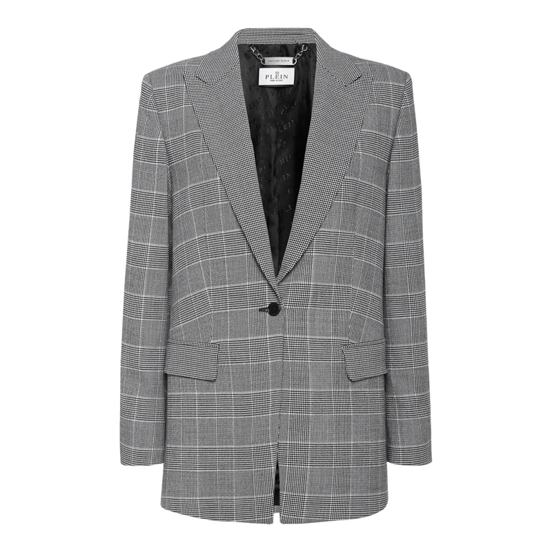 Philipp Plein Blazer Blazer Crest hell-grau