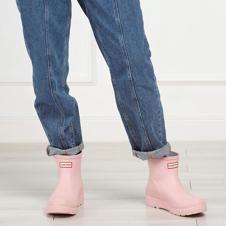 Pink hunter cheap boots short