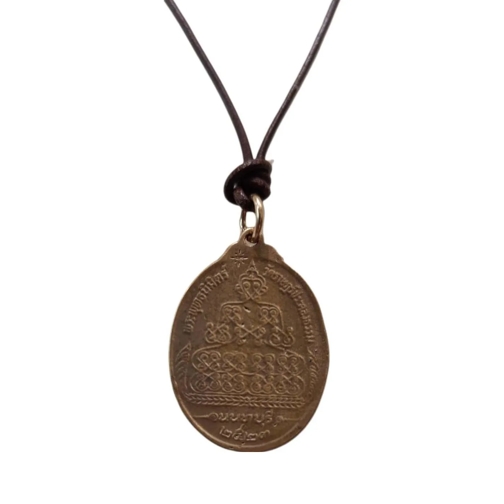 CATHERINE MICHIELS  Collier Charms Shanti m�daillon bronze Bouddha en  mehrfarbig