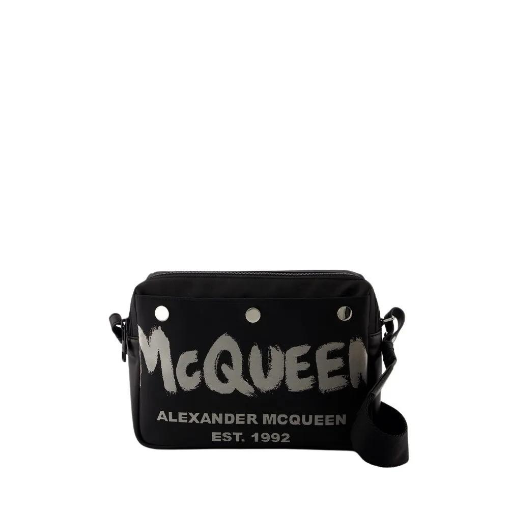 Alexander McQueen Shopper - Camera Crossbody - Polyester - Black - Gr. unisize - in Schwarz - für Damen