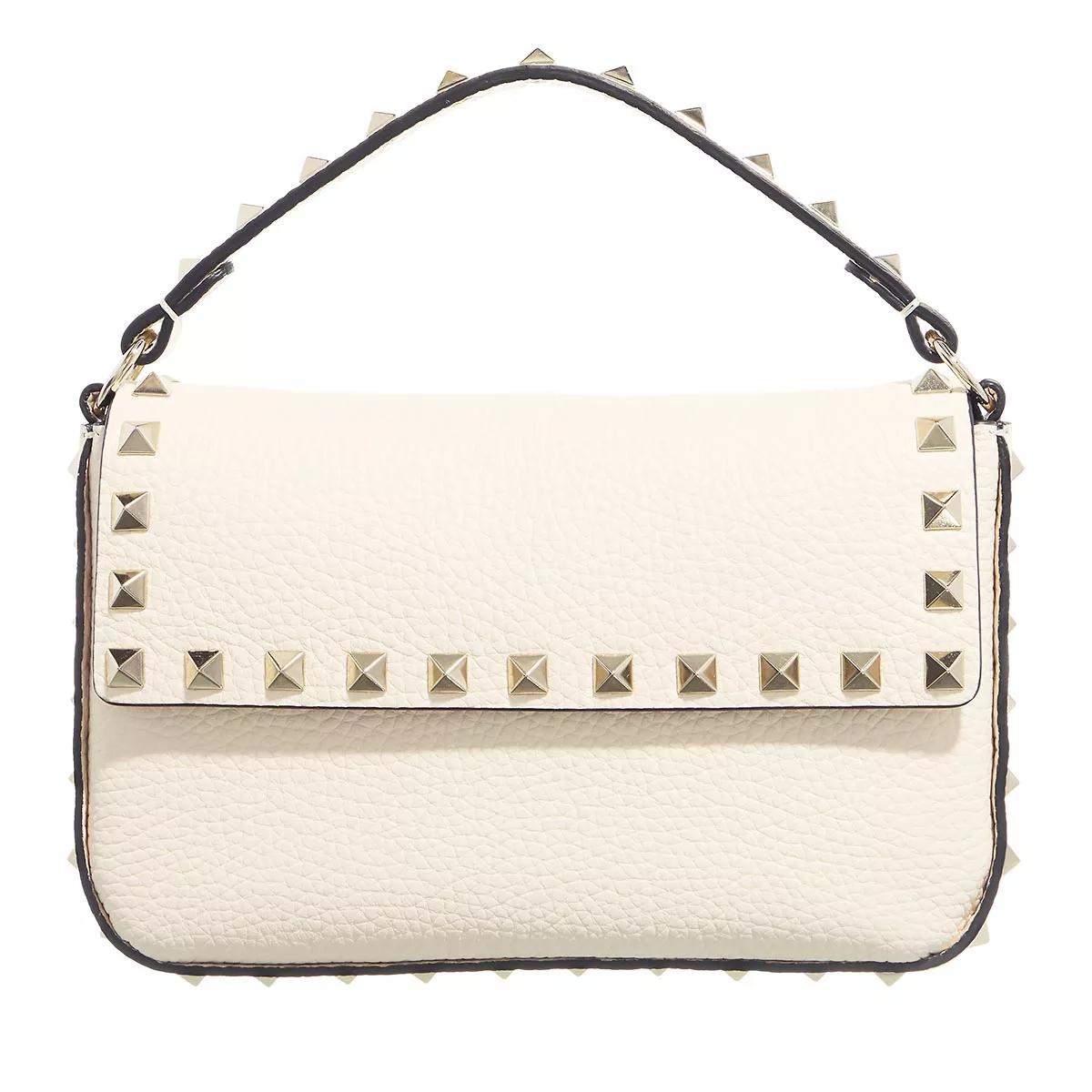 Valentino Garavani Crossbody Bags - Mini Rockstud Crossbody Bag - Gr. unisize - in Creme - für Damen