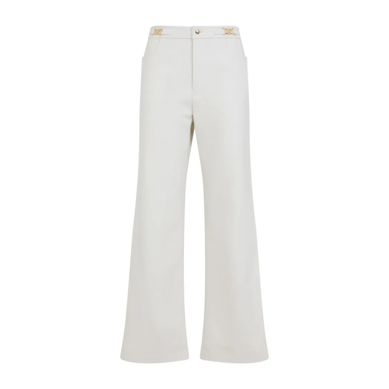 Celine  High-Rise Cotton Pants White