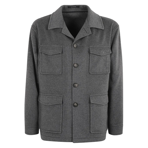 Tagliatore Übergangsjacke Luxurious Cashmere Jacket Grey