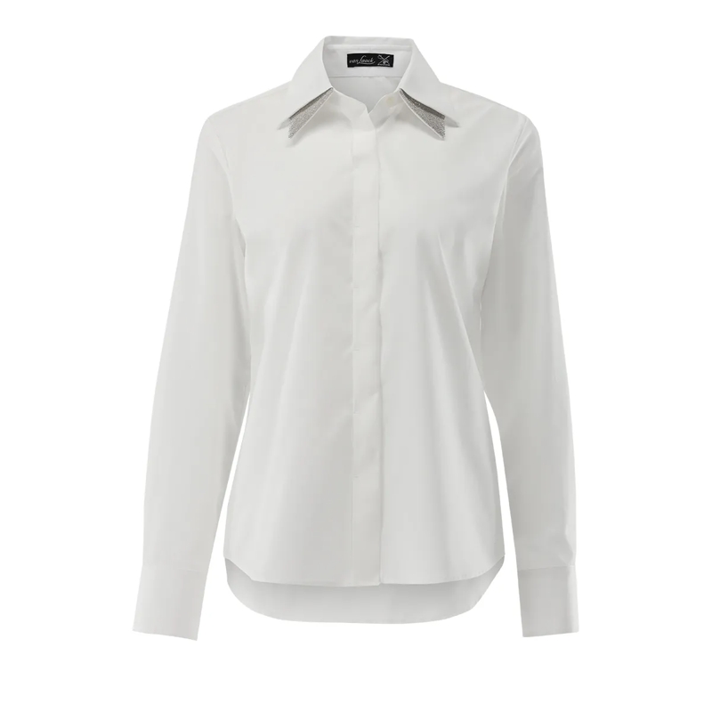 VAN LAACK Bluse Bluse Modern Fit Uni weiss