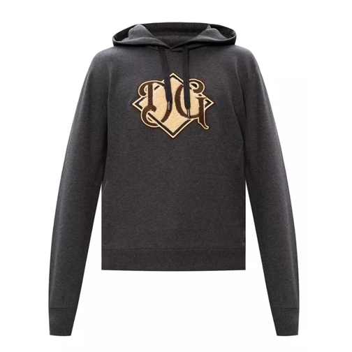 Dolce&Gabbana Logo Hooded Sweatshirt Black 