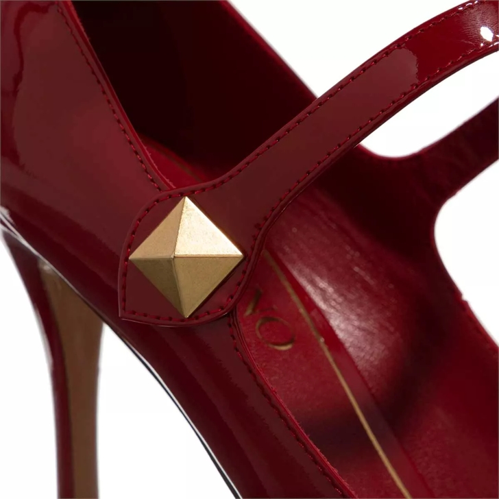 Burgundy cheap valentino heels