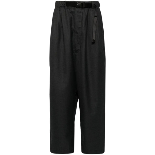 Comme des Garcons  Charcoal Grey Wook Pants Grey