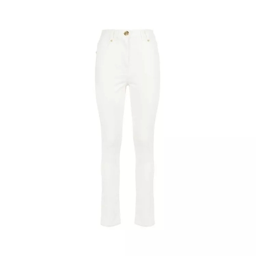 Balmain Cotton Denim Jeans White Jeans
