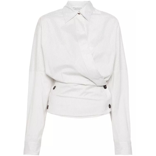 Philosophy Di Lorenzo Serafini Wrap Design Shirts White 