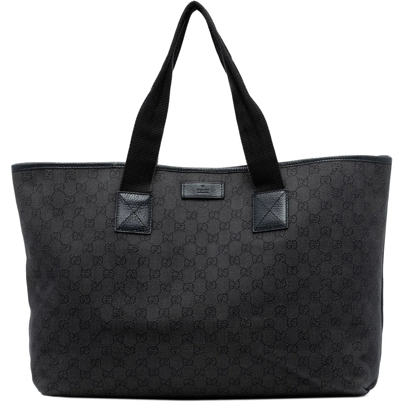 Gucci Shopper GG Denim Tote grau