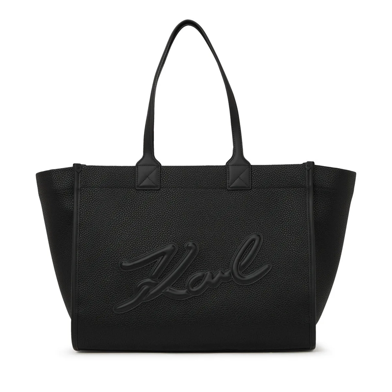 Karl Lagerfeld Shopper K/Skuare große genarbte Tote Bag schwarz