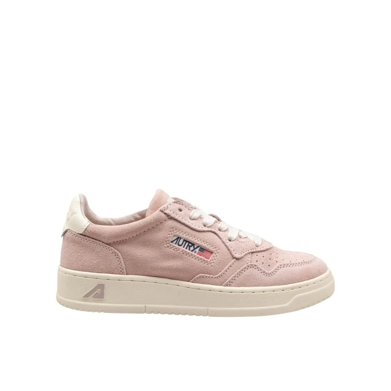 Autry International Lage-top sneaker Sneakers Medalist In Suede Color Silk Pink