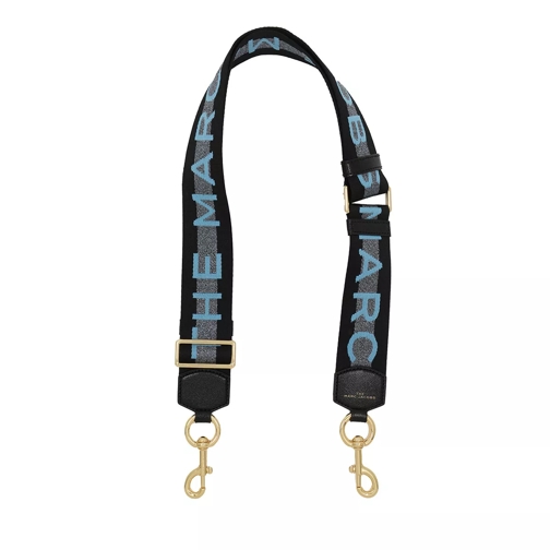 Marc Jacobs The Logo Webbing Bag Straps New Blue Multi Tracolla