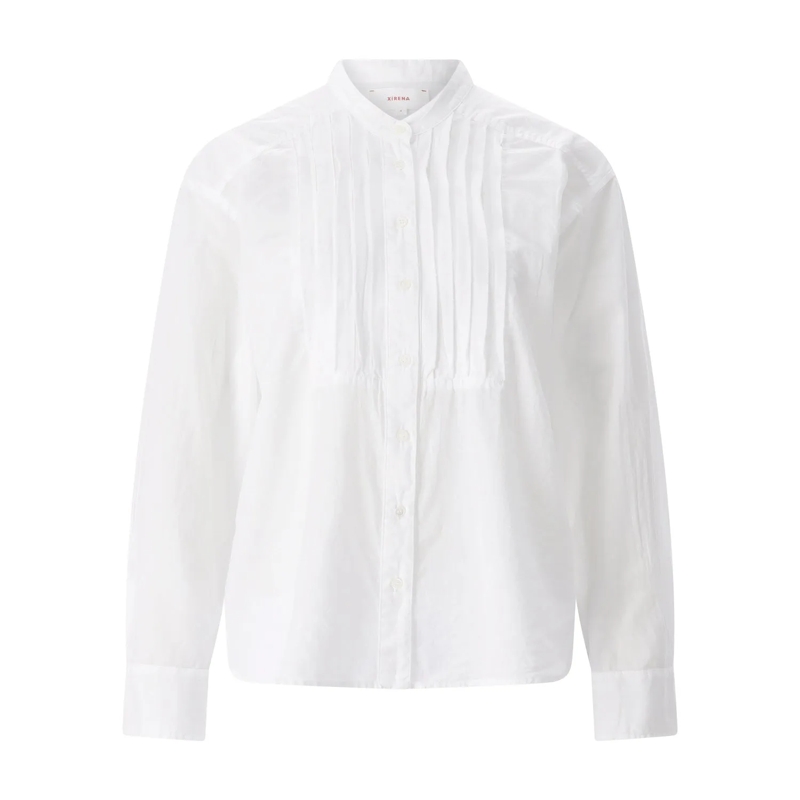 XIRENA Blouse Hemdbluse Miranda Weiß