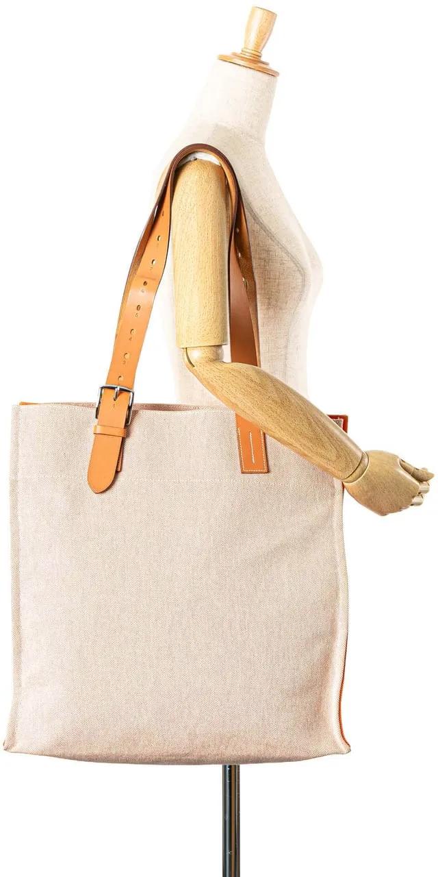Thumbnail - Hermès Shopper - Canvas Etriviere Shopping Tote - Gr. unisize - in Orange - für Damen