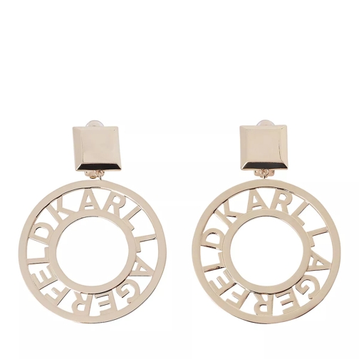 Karl Lagerfeld K/Circle Logo Archive Ohrringe A780 Gold Drop Earring
