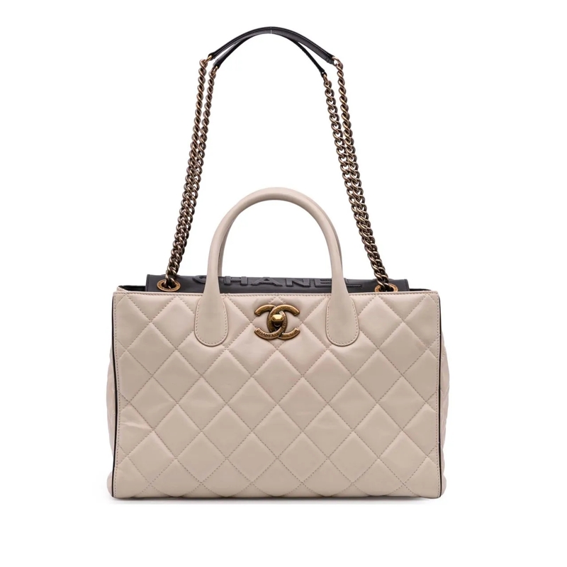 Chanel Sac à bandoulière Quilted Calfskin Portobello Satchel braun