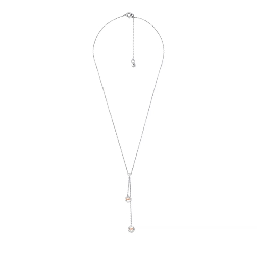 Michael Kors Two-Tone Logo Lariat Necklace  Sterling Silver Mittellange Halskette