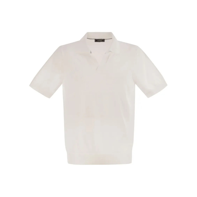 Peserico Polo shirt Polo Shirt In Pure Cotton Yarn White