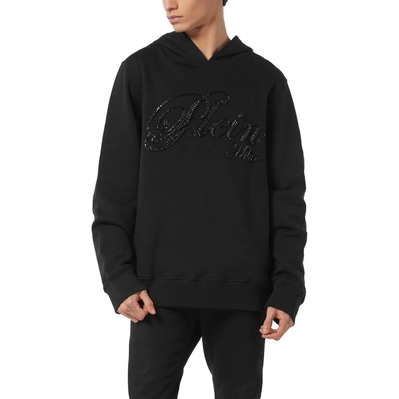 Philipp Plein Top Hoodie Mit Schmucksteinen schwarz(Image 3)