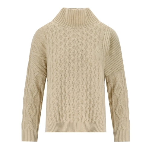 WEEKEND Max Mara Rollkragenpullover MAX MARA WEEKEND VENETO SABBIA PULLOVER MIT HOHEM  beige