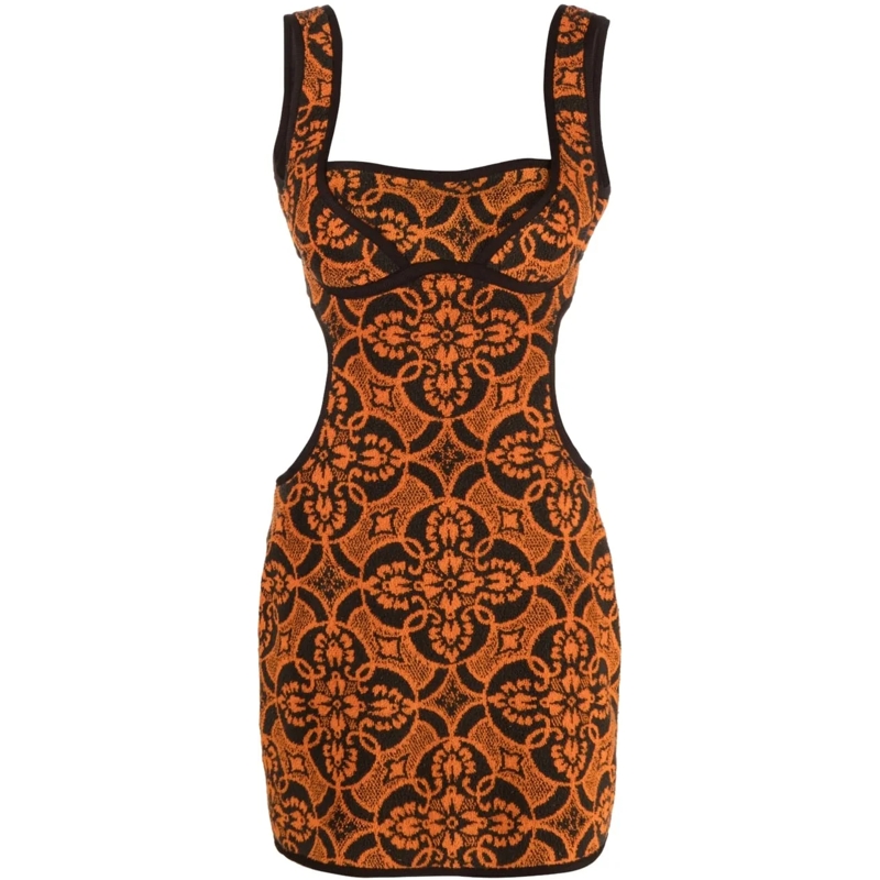 Marine Serre Minikleid Dresses Red rot