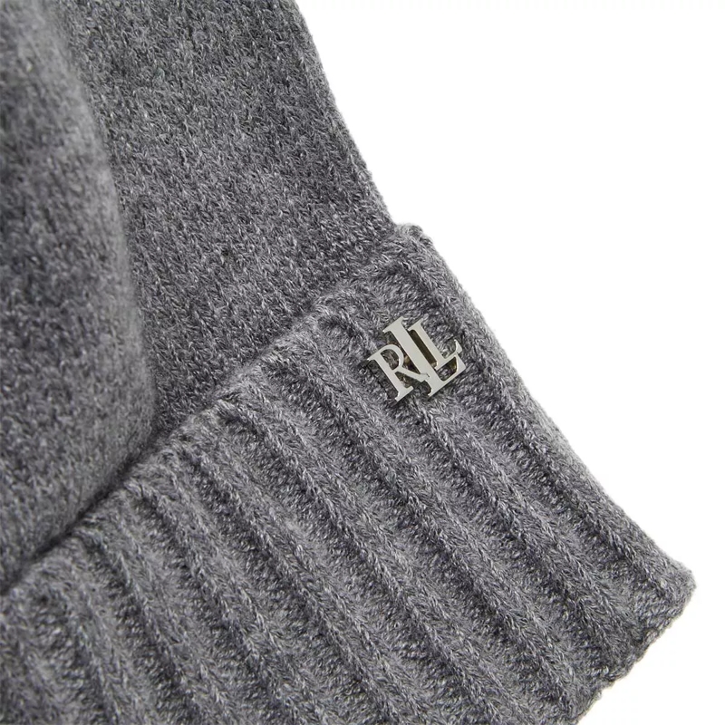 Lauren Ralph Lauren Mütze Cuff Hat Cold Weather Charcoal Silver(Image 4)