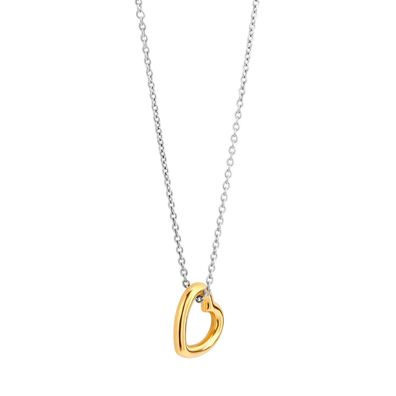 Ti Sento Mittellange Halskette 925er Sterlingsilber The Sparkling Heart gold(Image 3)