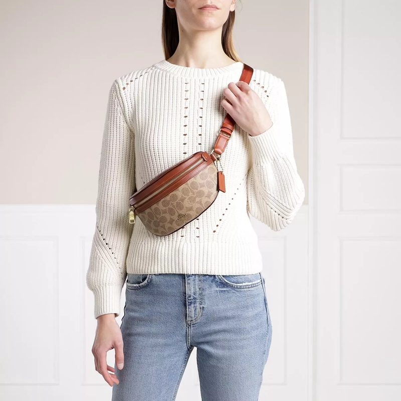 Coach Gürteltasche Coated Canvas Signature Bethany Belt Bag B4/Tan Rust(Image 2)