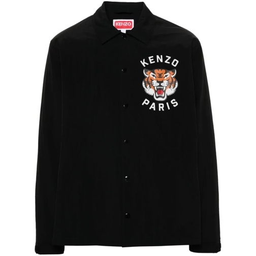 Kenzo Overgangsjas Black Waterproof Jacket Black