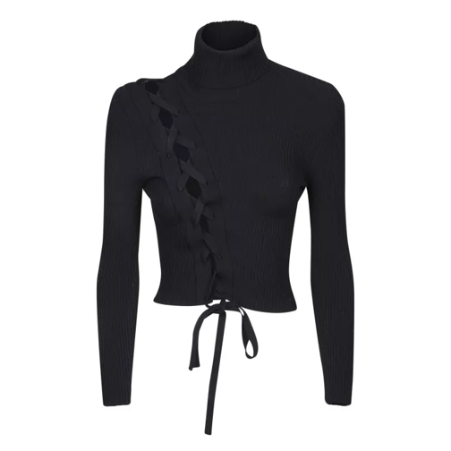 Ssheena Turtleneck Cropped Sweater Black 