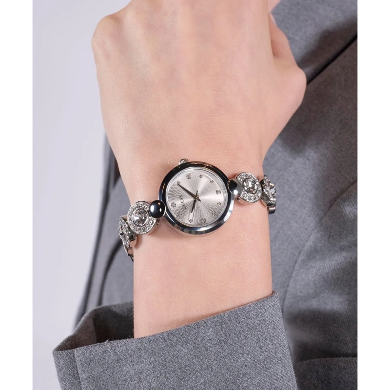 Guess Quarzuhr Quarz-Analoguhr Stardom silber(Image 6)