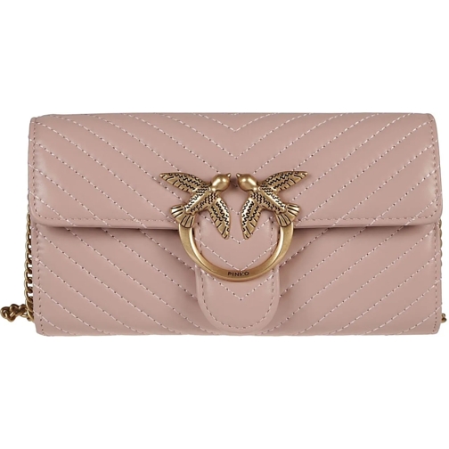 Pinko Portemonnee Love One Wallet Nude & Neutrals beige