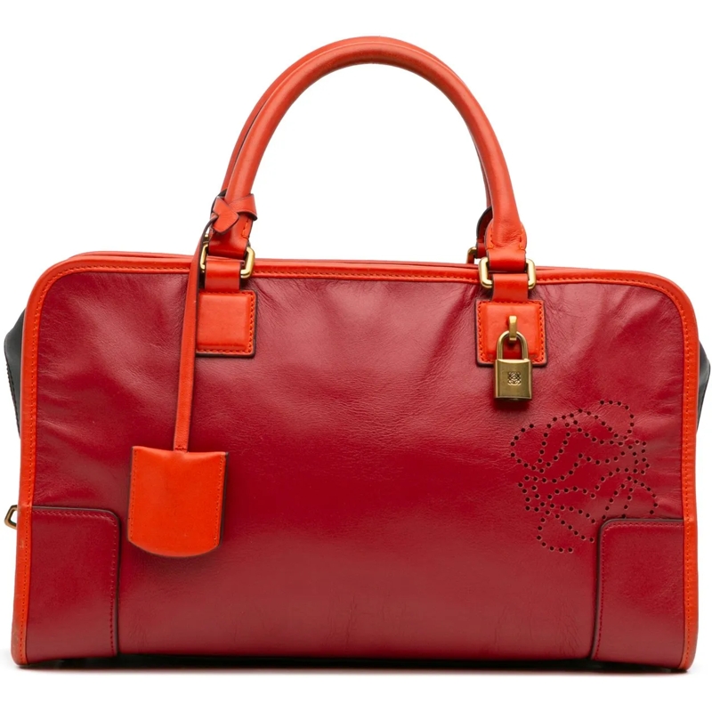 Loewe Fourre-tout Tricolor Leather Amazona 36 rot