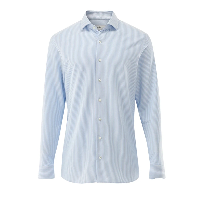VAN LAACK Hemd Hemd Slim Fit Streifen blau