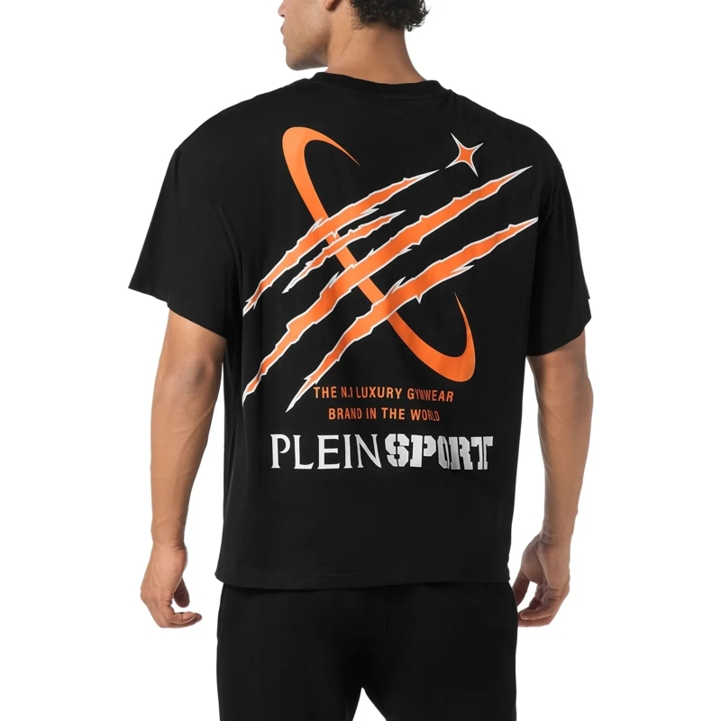 Plein Sport T-Shirt T-Shirt Rundhalsausschnitt Ss Scratch schwarz(Image 2)