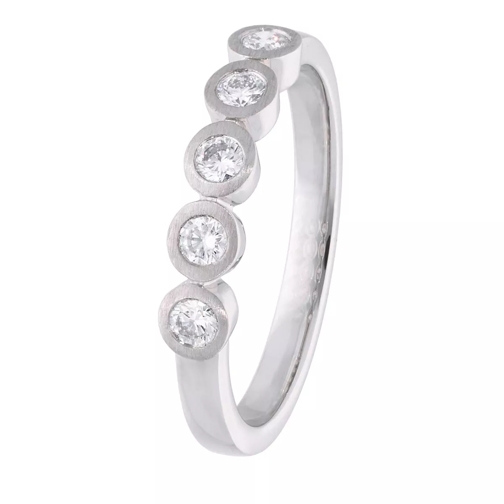 VOLARE Ring with 5 diamonds zus. approx. 0,30ct Platinum Bague diamant